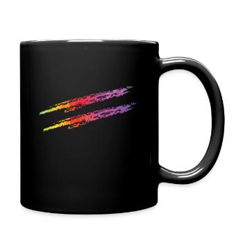 Gleichstellung Regenbogen LGBT Lesben Gay Pride - Tasse einfarbig - Schwarz - Rechts