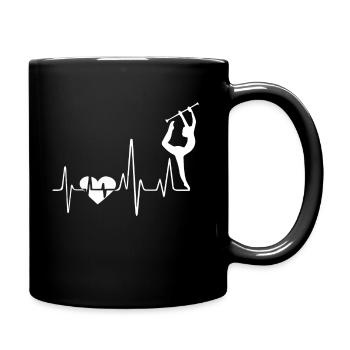 Baton Twirling Baton Twirling Heartbeat - Mug uni - noir - Droite