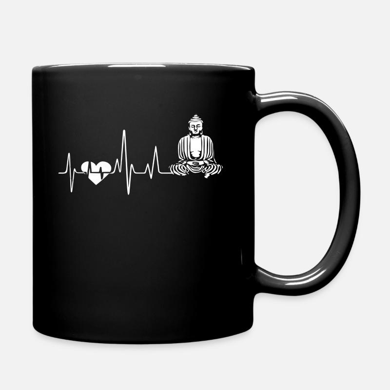 Battement de coeur de Bouddha Bouddha - Mug uni - noir