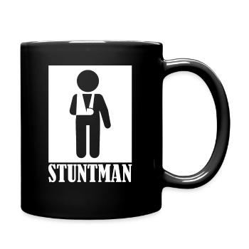Stuntman arm fracture broken bone - Full Colour Mug - black - Right