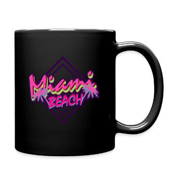 Miami Beach - Full Colour Mug - black - Right