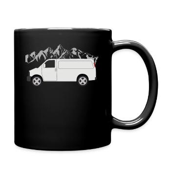 Conception de cadeaux camping-car Camping Van Camper - Mug uni - noir - Droite