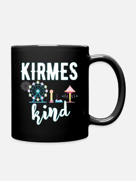 Kirmeskind Jahrmarkt Rummel Volksfest Schausteller - Tasse einfarbig - Schwarz