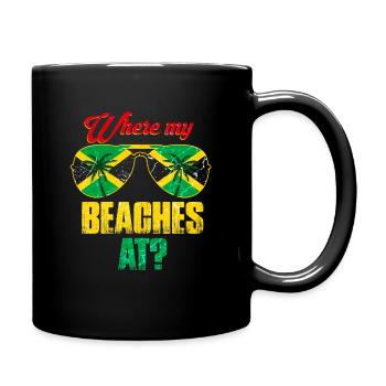 Jamaïque Caraïbes Vacances Jamaïque Rasta Reagge - Mug uni - noir - Droite