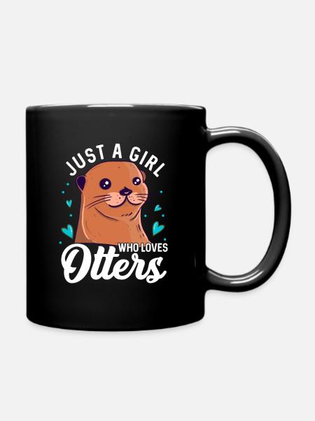 Animal loutre - Mug uni - noir