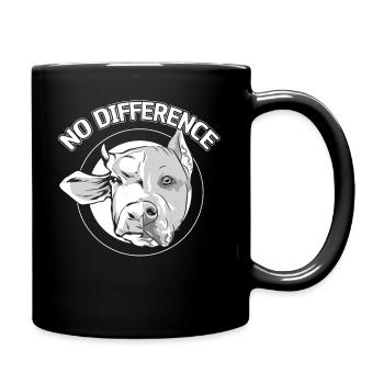 Veganismus Vegetarier Veganer Kein Unterschied - Tasse einfarbig - Schwarz - Rechts
