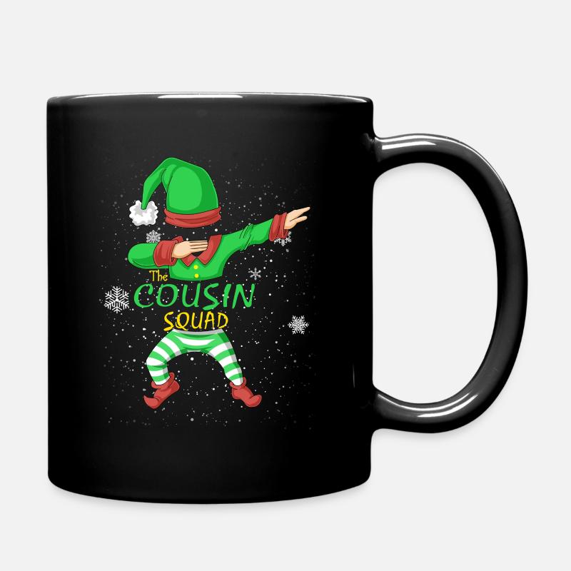 Cousin Squad Elf Familie Matching - Tasse einfarbig - Schwarz