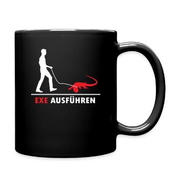 Admin Exe Ausführen - Tasse einfarbig - Schwarz - Rechts