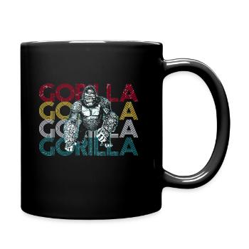 gorilla - Full Colour Mug - black - Right