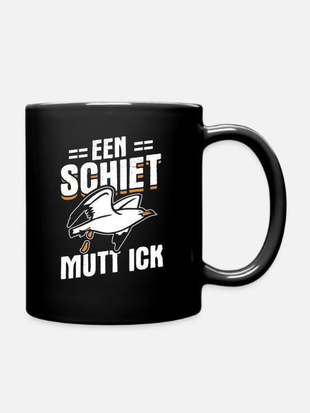 Een Shiet Möwe Nordsee Küste Nordsee - Tasse einfarbig - Schwarz