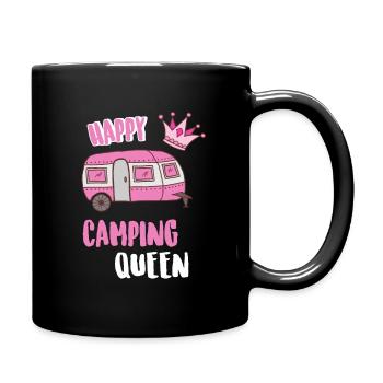 Happy Camping Queen - Mug uni - noir - Droite