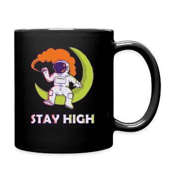 Restez haut | Cadeau de marijuana Stoner Stoner - Mug uni - noir - Droite