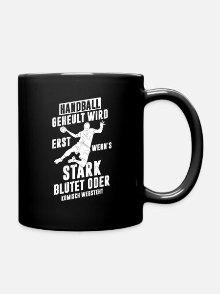 Handball Spruch - Tasse einfarbig - Schwarz