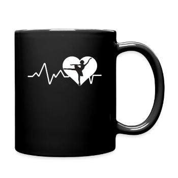 Ballerina Heartbeat Ballet Ballerinas Dancer - Mug uni - noir - Droite