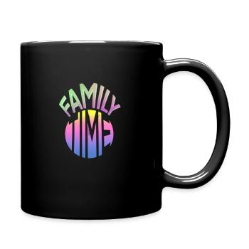Du temps en famille - Mug uni - noir - Droite