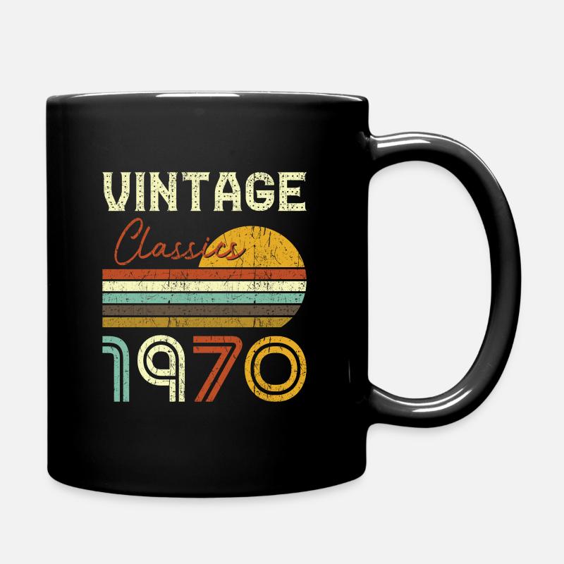 Vintage Classics 1970 - Full Colour Mug - black