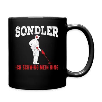 Sondler Ich Schwing Mein Ding - Tasse einfarbig - Schwarz - Rechts