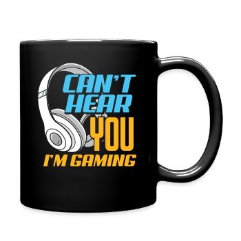 Je ne peux pas t'entendre, je suis un cadeau de jeu pour les joueurs - Mug uni - noir - Droite