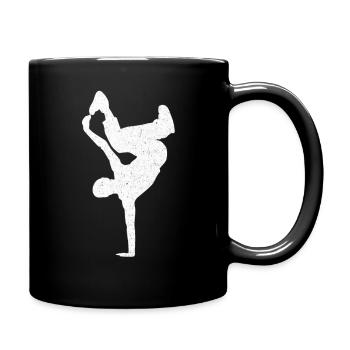 Breakdance Bboy Bgirl HipHop - Full Colour Mug - black - Right