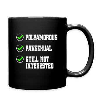 Polyamorous Pansexual Checkliste LGBTQ Polyamorie - Tasse einfarbig - Schwarz - Rechts
