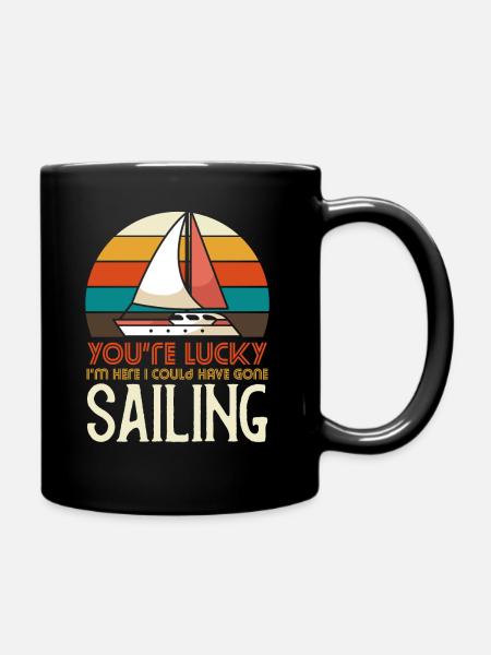 J'aurais pu faire de la voile - Mug uni - noir