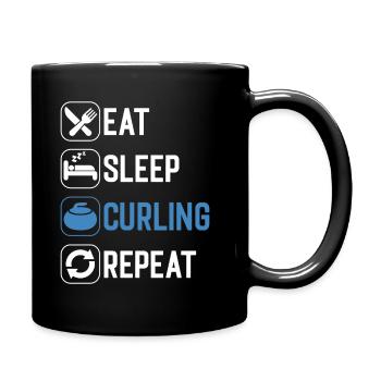 Curling - Mug uni - noir - Droite