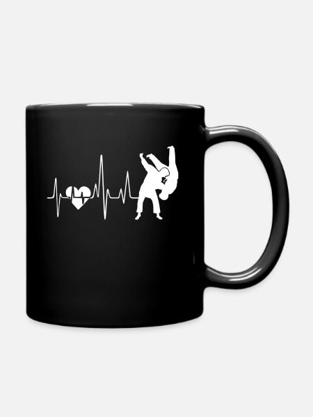Judo Judo Heartbeat - Mug uni - noir
