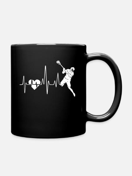Battement de coeur de crosse de crosse - Mug uni - noir