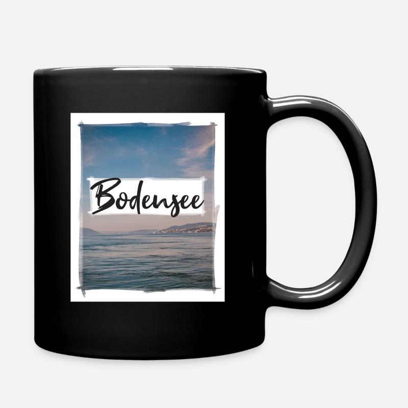 Bodensee - Tasse einfarbig - Schwarz