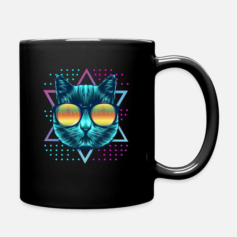 Techno Rave EDM Electronic Dubstep D&B - Tasse einfarbig - Schwarz