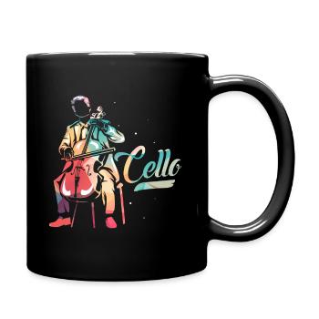 Cello - Tasse einfarbig - Schwarz - Rechts