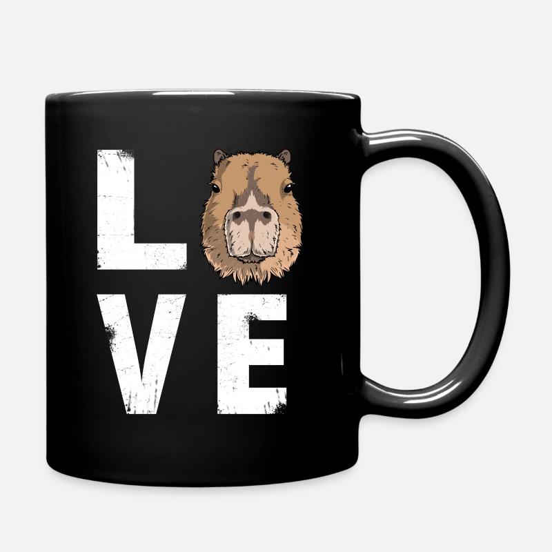 Amour Amant Capybara - Mug uni - noir