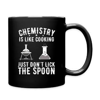 Chemie - Tasse einfarbig - Schwarz - Rechts