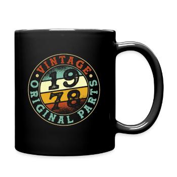 Vintage 1978 Parts - Tasse einfarbig - Schwarz - Rechts