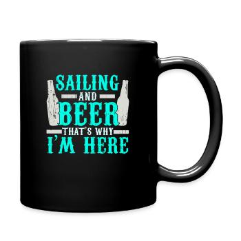 sailing - Full Colour Mug - black - Right