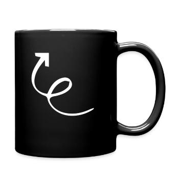 Arrow icon - Full Colour Mug - black - Right