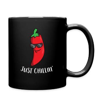 Chili Just Chillin Love Chilis Cinco De Mayo - Tasse einfarbig - Schwarz - Rechts