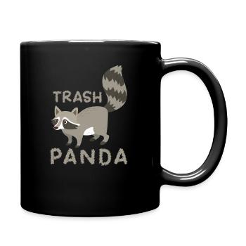 racoon - Full Colour Mug - black - Right