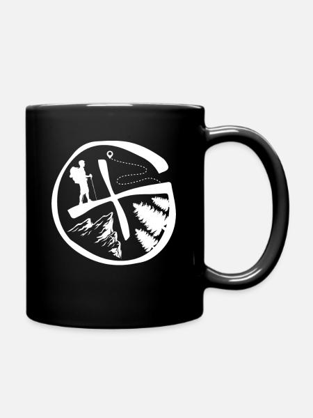 Geocaching Geocache Geocacher Geocach Logbook - Full Colour Mug - black