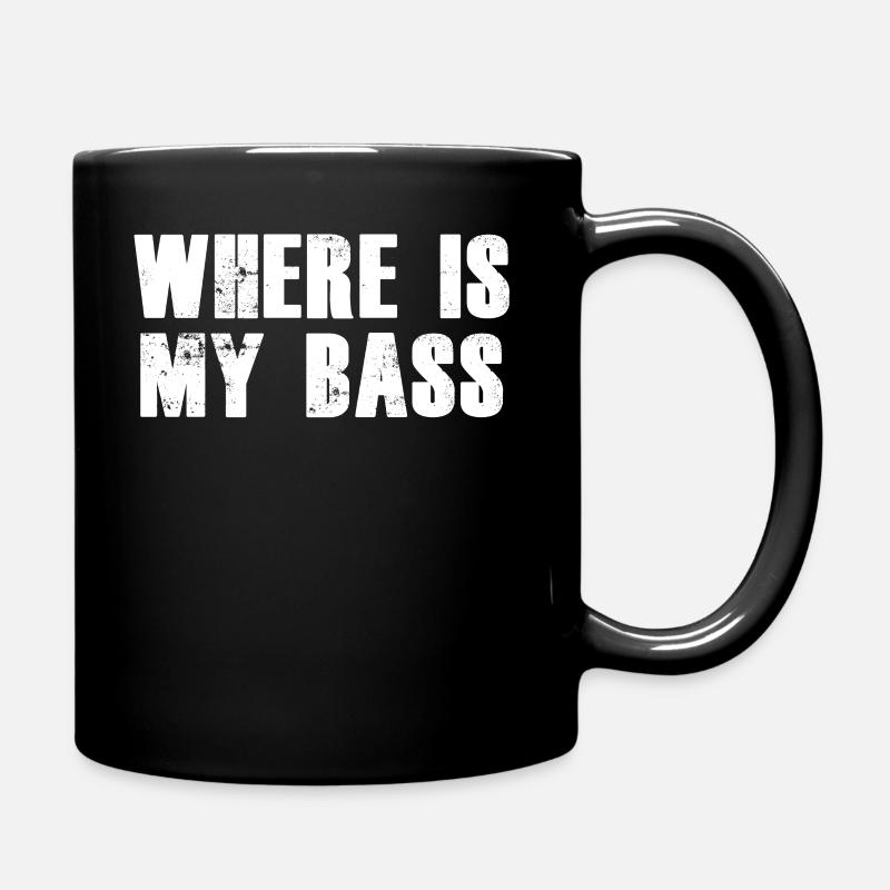 Bass - Tasse einfarbig - Schwarz