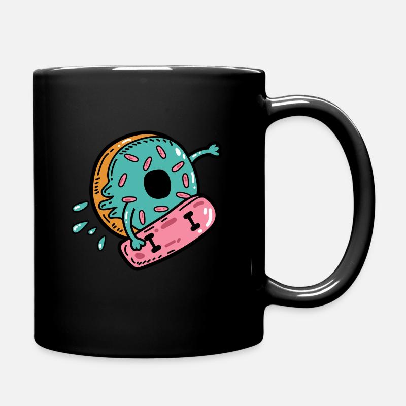 Donut Skateboard Skateboarden - Tasse einfarbig - Schwarz