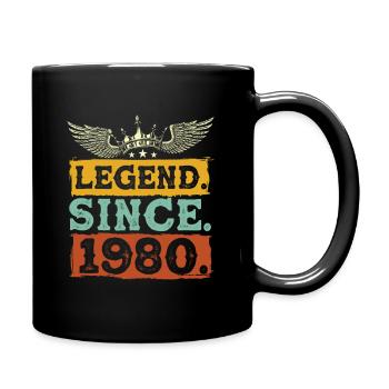 Legend Since 1980 - Tasse einfarbig - Schwarz - Rechts