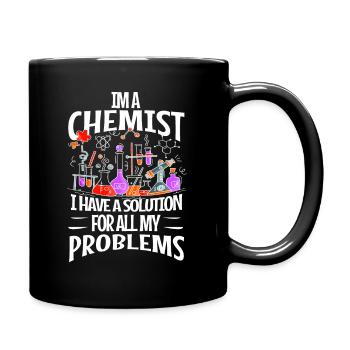 Science science periodic table - Tasse einfarbig - Schwarz - Rechts
