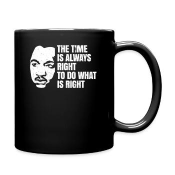 Martin Luther dream say gift - Full Colour Mug - black - Right