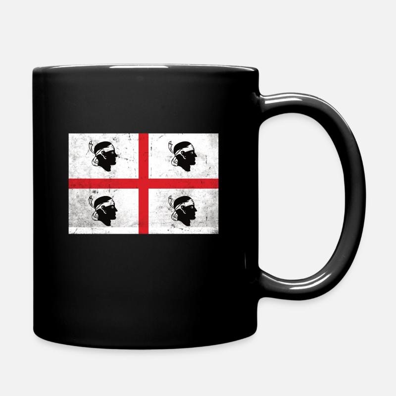 Sardinien Flagge - Tasse einfarbig - Schwarz