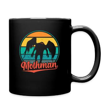 Mothman avec papillon - Mug uni - noir - Droite