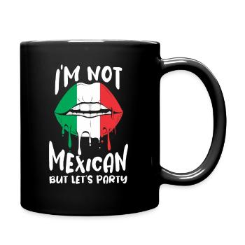 Cinco De Mayo Party Baiser mexicain lèvres - Mug uni - noir - Droite