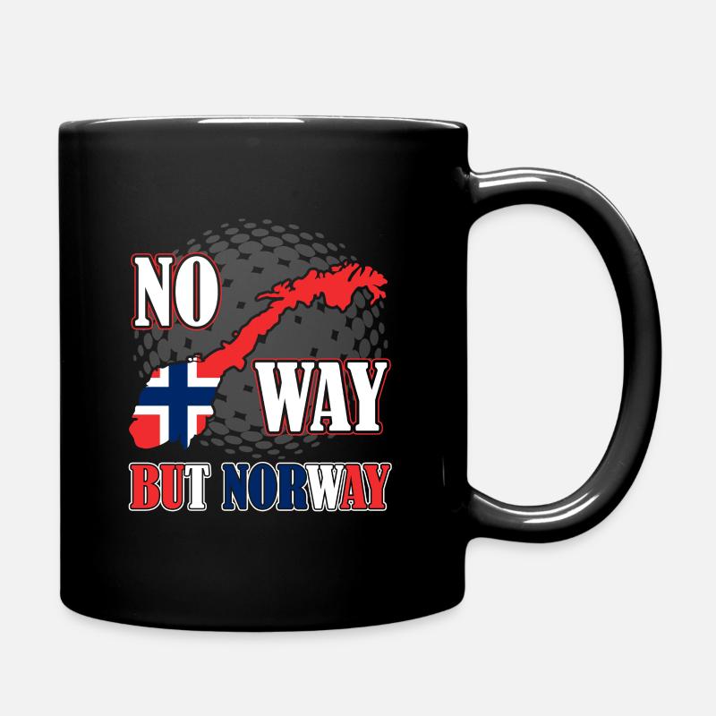 Norwegen Skandinavien Oslo Geschenk - Tasse einfarbig - Schwarz