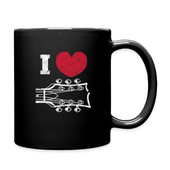 Gitarre Gitarrist Musiker Rock Band Geschenk - Tasse einfarbig - Schwarz - Rechts