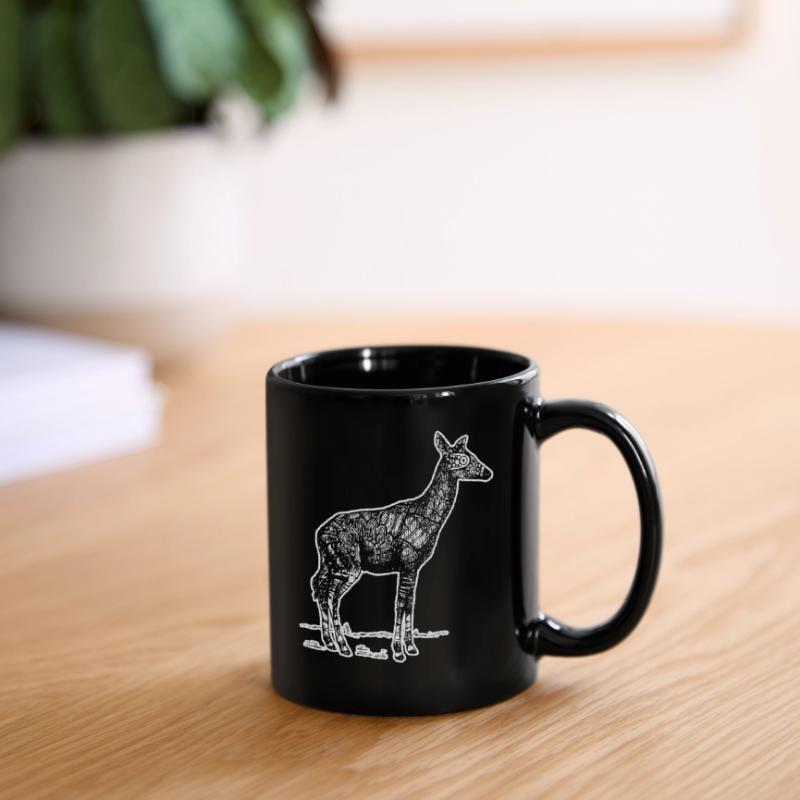 Okapi Okapi Floral Pattern Full Colour Mug